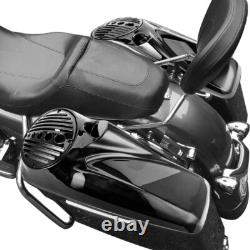 Gloss Black 8 inch Speaker Lids With Tweeter For Harley Touring 2014-2025 Models