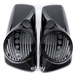 Gloss Black 8 inch Speaker Lids With Tweeter For Harley Touring 2014-2025 Models