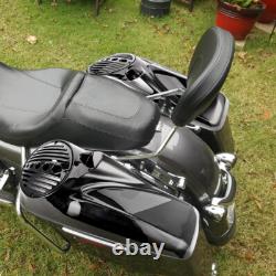 Gloss Black 8 inch Speaker Lids With Tweeter For Harley Touring 2014-2025 Models