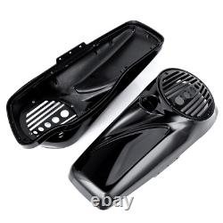 Gloss Black 8 inch Speaker Lids With Tweeter For Harley Touring 2014-2025 Models