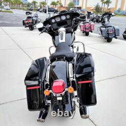 Gloss Black 8 inch Speaker Lids With Tweeter For Harley Touring 2014-2025 Models