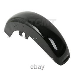 Gloss Black Front Fender Fit For Harley Touring Tri Electra Glide 2014-2023 2022