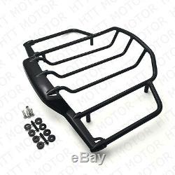 Gloss Black Luggage Rack Trail For Harley Air Wing Tour Pak Trunk Pack 1993-2013