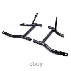 Gloss Black Saddlebag Guards Crash Bar For Harley Touring Street Glide 2009-2024