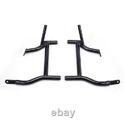 Gloss Black Saddlebag Guards Crash Bar For Harley Touring Street Glide 2009-2024