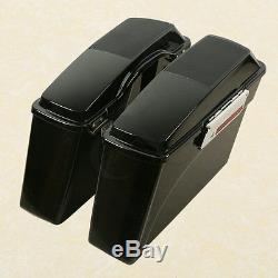 Glossy Hard Saddle Bags Speaker Lid Latch Key For Harley Touring Models FL 94-13