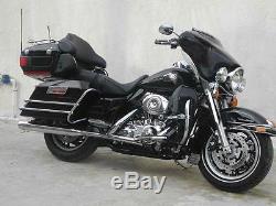 Glossy Vivid Black for Harley Davidson Touring Lower vented Fairing