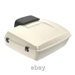 Golden White Pearl Chopped Tour Pack Luggage Fits 97+ Harley FLHR FLHXS FLTRX