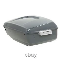 Gunship Gray King Trunk Mount Rack Pad Fit For Harley Touring 2014-Up
