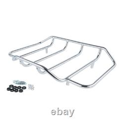 Gunship Gray King Trunk Mount Rack Pad Fit For Harley Touring 2014-Up