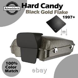 HARD CANDY BLACK GOLD Advanblak For 97+ Harley/Softail Rushmore Razor Tour Pack