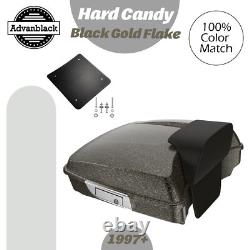 HARD CANDY BLACK GOLD Advanblak Rushmore Razor Tour Pack For 97+ Harley/Softail