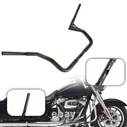 Handlebar 14 Rise Black Handle Bar Motorcycle Fits For Harley Touring FLHT