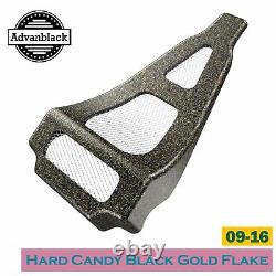 Hard Candy Black Gold Flake Chin Spoiler For Air-Cooled Harley Touring 2009-2016