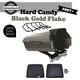 Hard Candy Black Gold Flake Chopped Tour Pack Backrest Pad For 1997+ Harley
