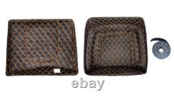 Hard Candy Black Gold Flake Chopped Tour Pack Backrest Pad For 1997+ Harley