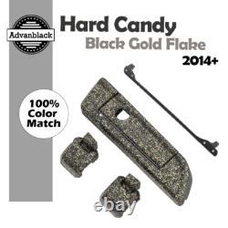 Hard Candy Black Gold Flake Hinges Latch For Advanblack Harley Tour Pack