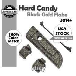 Hard Candy Black Gold Flake Hinges Latch For Advanblack Harley Tour Pack
