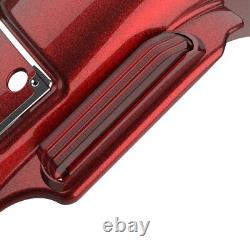 Hard Candy Hot Rod Red Flake Dominator Stretched Rear Fender Fits 2014+ Harley