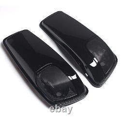 Hard Saddlebag Lids Speaker Cutouts For Harley Touring Road King Glide 2014-2024