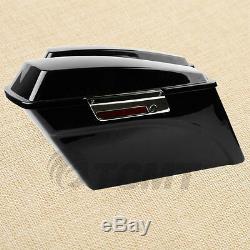 Hard Saddlebags Saddle bags With Lid Latch Key For Harley Touring Models 94-13 NEW