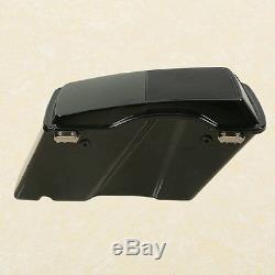 Hard Saddlebags Trunk withSpeaker Lid Latch Fit For Harley Touring Road King 94-13