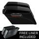 Hard Saddlebags With 6x9 Speaker Lids+black Latch Fit For Harley Touring 94-13 12