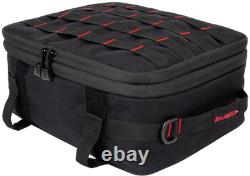 HardDrive Moto Pockets Top Box Bag Black Nylon ABS Waterproof Harley Tour Pack