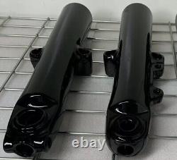 Harley Custom SINGLE DISC Touring GLOSS BLACK Fork Slider 2014 -21 EXCHANGE