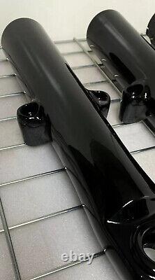 Harley Custom SINGLE DISC Touring GLOSS BLACK Fork Slider 2014 -21 EXCHANGE