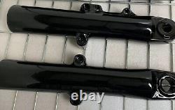 Harley Custom SINGLE DISC Touring GLOSS BLACK Fork Slider 2014 -21 EXCHANGE