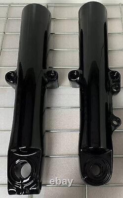 Harley Custom SINGLE DISC Touring GLOSS BLACK Fork Slider 2014 -21 EXCHANGE