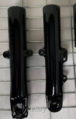 Harley Custom SINGLE DISC Touring GLOSS BLACK Fork Slider 2014 -21 EXCHANGE