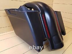 Harley Davidson 4 Extended Saddlebags And Rear Led Fender For Touring 1996-2013