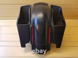 Harley Davidson 4 Extended Saddlebags And Rear Led Fender For Touring 1996-2013