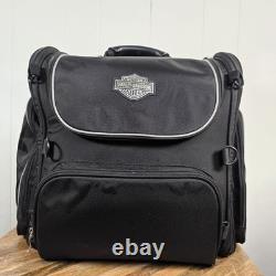 Harley-Davidson Bar & Shield Zippered Touring Luggage Bag Black Nylon 21