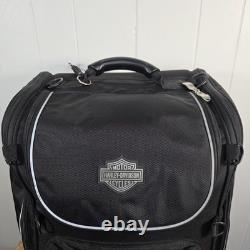 Harley-Davidson Bar & Shield Zippered Touring Luggage Bag Black Nylon 21