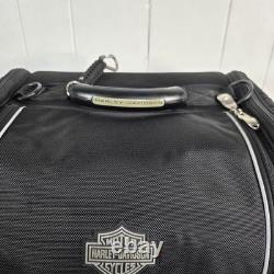 Harley-Davidson Bar & Shield Zippered Touring Luggage Bag Black Nylon 21