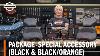 Harley Davidson Black U0026 Black Orange Special Accessory Package Overview