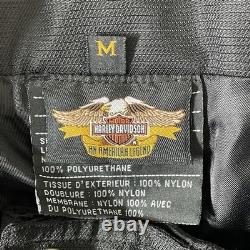 Harley Davidson Motorcycle Riding Pants Mens Medium Black Nylon Waterproof Biker