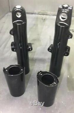 Harley Davidson STREET GLIDE Lower Fork Tube Sliders Legs 2014-2020 GLOSS BLACK