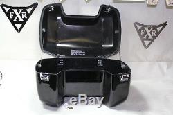 Harley FXR tour pak + key luggage box BLACK FXRC FXRT FXRP FXRD FXRS EPS20137