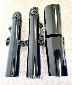 Harley Fork Legs Sliders WithCans Gloss Black ELCTRA GLIDE TOURING 2014-2022 SALE