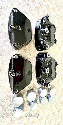 Harley Gloss Black Front Calipers TOURING FLHX 2000-2007 Street Glide Road King