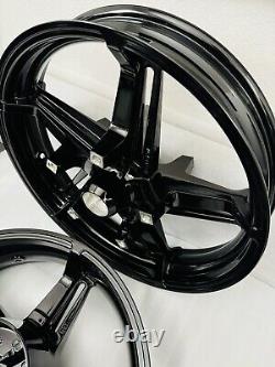 Harley NEW 2024 FLTRK Road Glide rims CUSTOM Black OEM Touring Wheels EXCHANGE