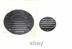Harley OEM Origi Black Fin Derby AND Timer Cover Twin Cam Dyna Touring Softail