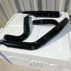 Harley OEM Touring M8 Exhaust Header Heat Shields Mirror Gloss Black 17-Later