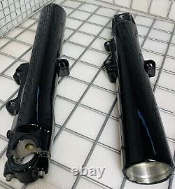 Harley TOURING ELECTRA GLIDE 2000 FLHR FLHX BLACK Slider Fork Legs EXCHANGE
