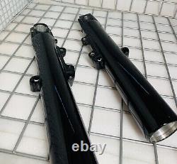 Harley TOURING ELECTRA GLIDE 2000 FLHX BLACK Slider Fork Legs COVERS OUTRIGHT