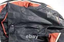 Harley davidson mens jacket XL Tall XLT black leather Classic Cruiser armor bar